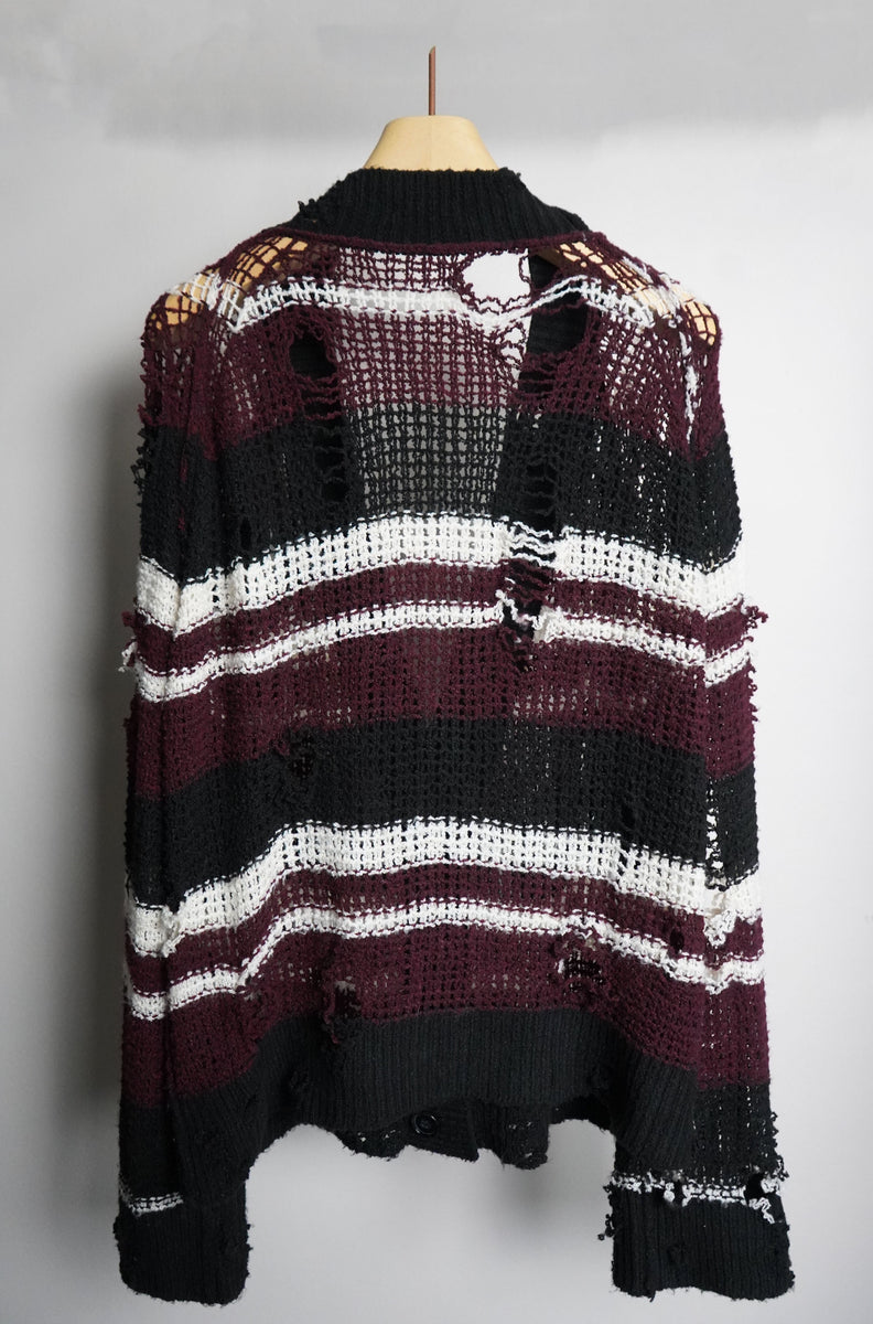 トップス blank HIGH DAMAGE GRUNGE CARDIGAN HIGH DAMAGE GRUNGE CARDIGAN – blank