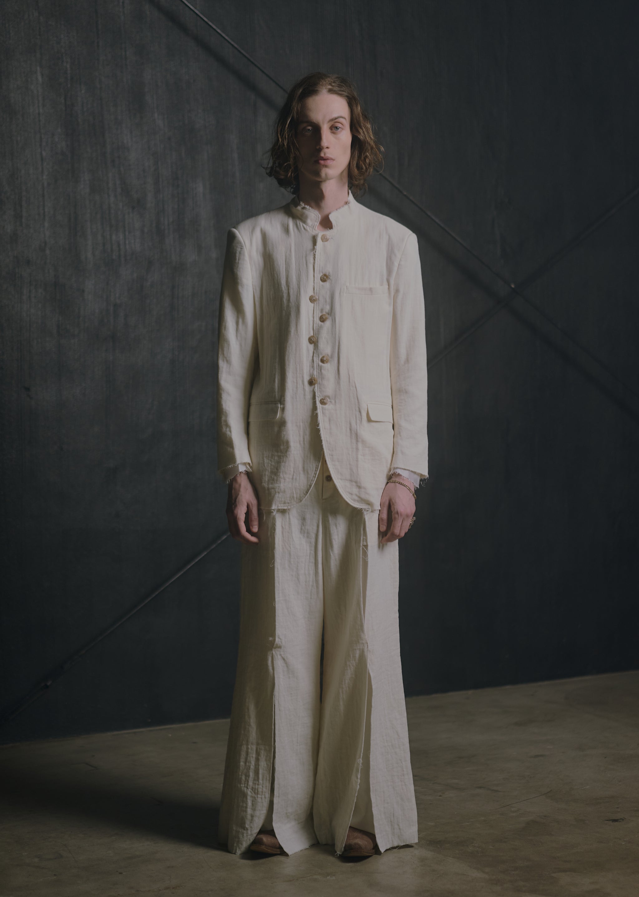 パンツ blank 23ss DYING WIDE PANTS DYING WIDE PANTS(WHITE) – blank