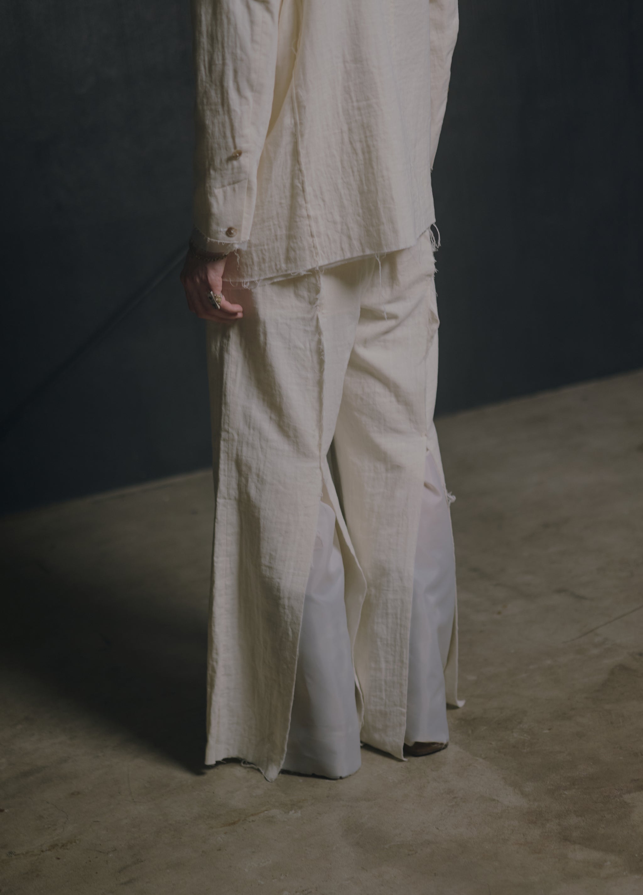パンツ blank 23ss DYING WIDE PANTS DYING WIDE PANTS(WHITE) – blank