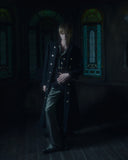 Lame Houndstooth Long Slacks(GLD)