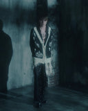 Chandelier Cross Reversible Cardigan(WHT/BLK)