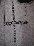 Cross Damaged Knit (GRY)