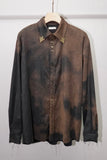 RUSTED SUEEDE SHIRT (BROWN)