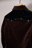 VELVET WESTERN JACKET(BROWN)