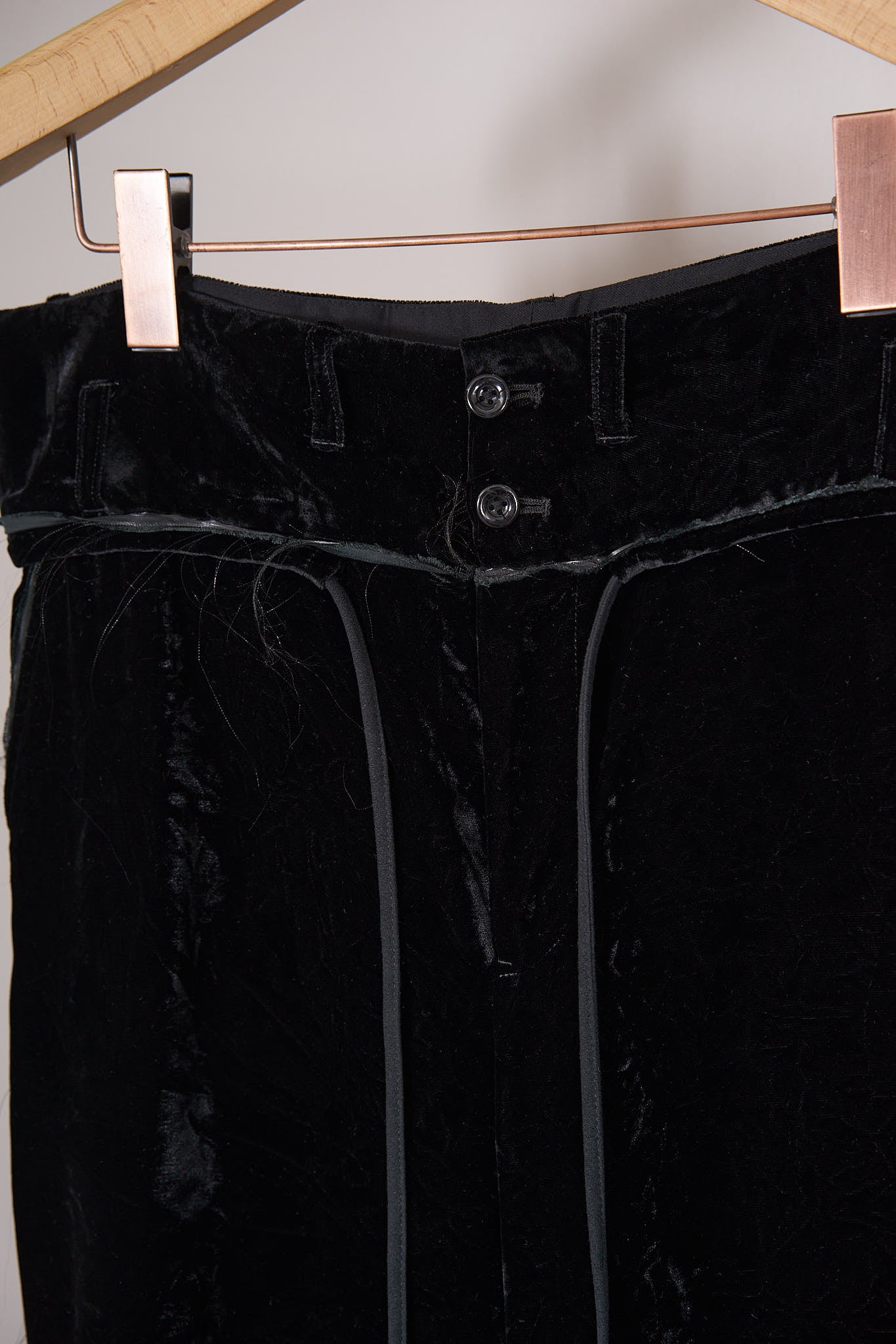 パンツ Blank \"CUT OFF VELVET TROUSERS\" CUT OFF VELVET TROUSERS(BLACK) – blank