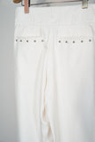 WAVE STUDS WIDE PANTS(WHITE)