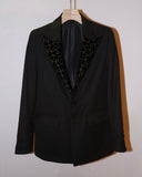 "後払い決済"【9~10月配送予定】LAME STAR EMBROIDERED JACKET(BLACK)