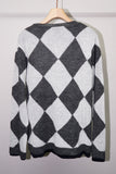 DIAMOND PIERROT KNIT(WHT)