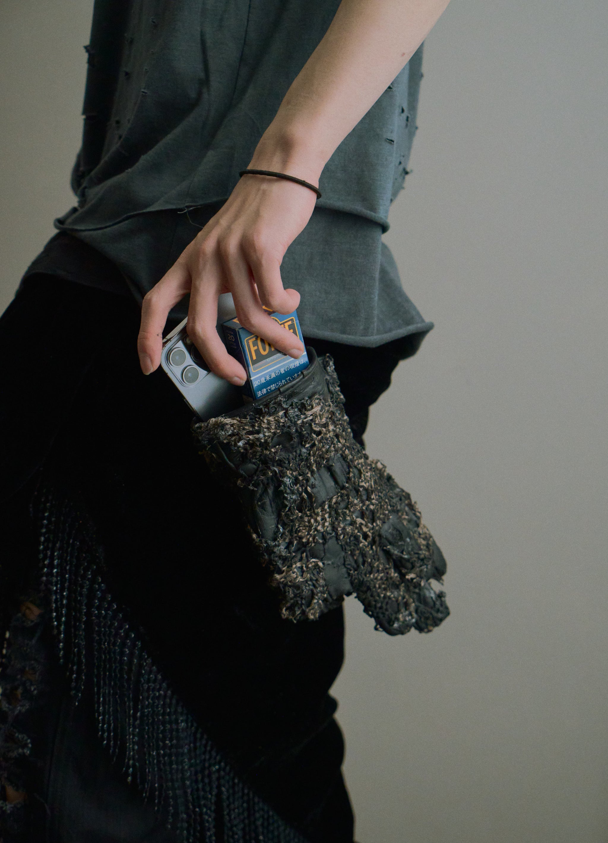 小物 blank smoking leather globe SMOKING GLOVES PAKE(BLK) – blank