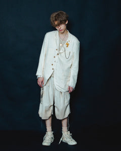 DYING MAO COLLAR JACKET(WHITE)