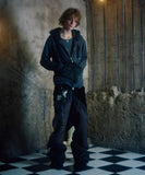 【9~10月配送予定】DIAMOND FUR HOODIE(CHARCOAL)