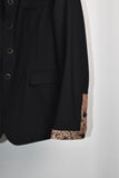 MAO COLLAR DECORATED LACE JACKET(GOLD)