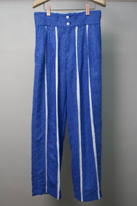 BOTANICAL JACQUARD PANTS(BLUE)